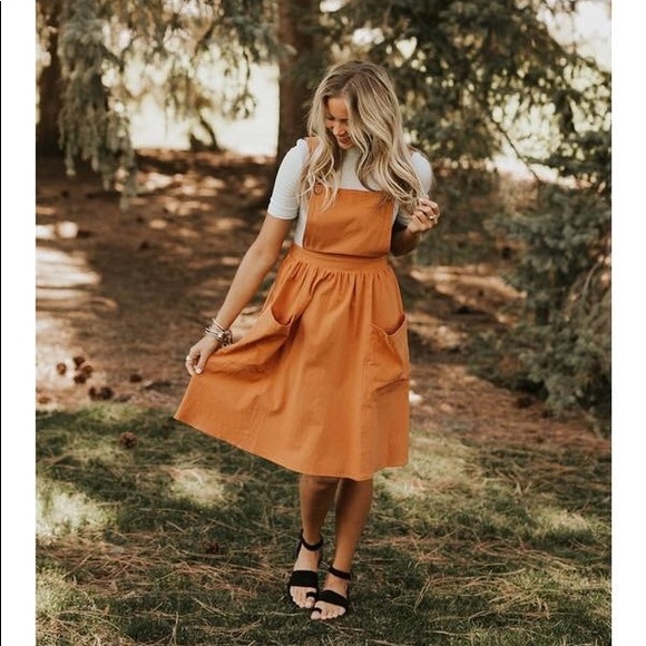 Mustard brown dress Outlet